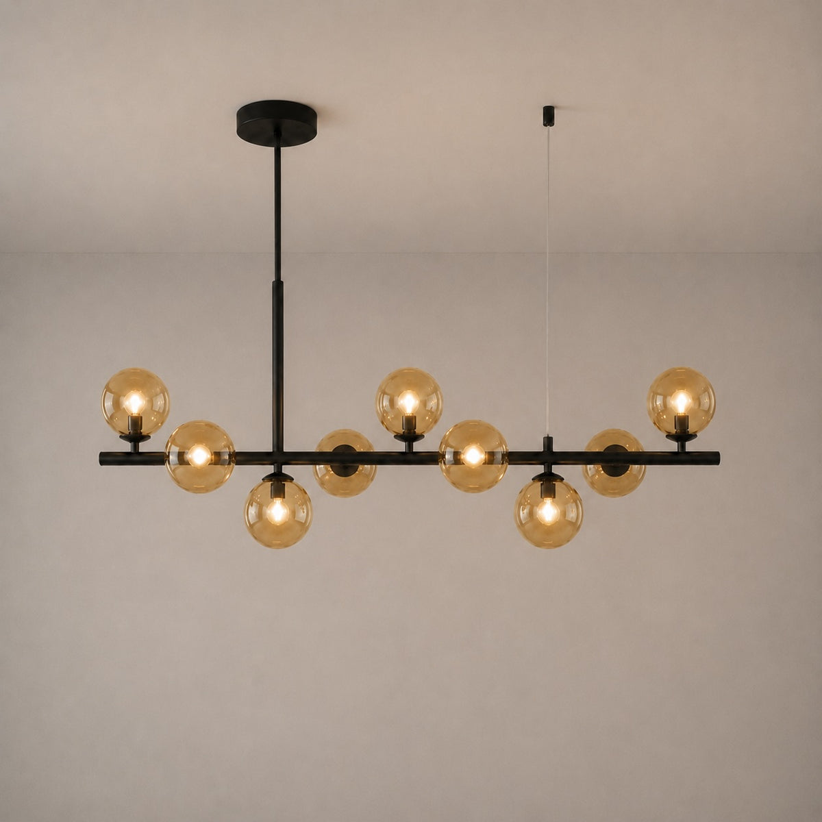 Modern Glass Pendant Lights Cluster Hanging Adjustable LED for Kitchen Island and Dining Room