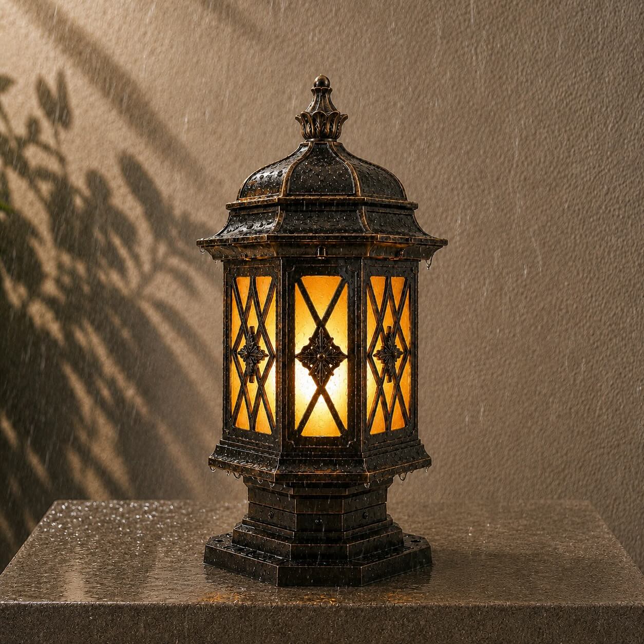 Modern Outdoor Wall Light Aluminum Frosted Glass Shade E27 Socket Water Resistant IP23