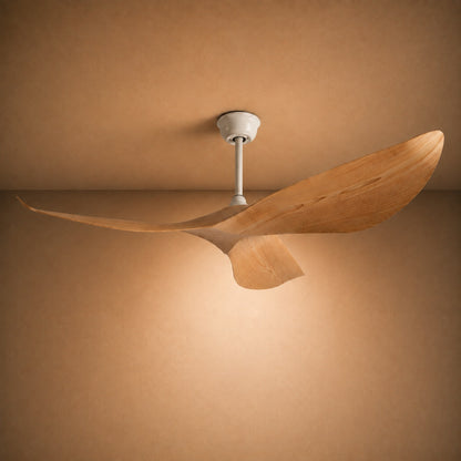 Modern Black Flush Mount Ceiling Fan with ABS Blades and 6-Speed DC Motor for Quiet Airflow