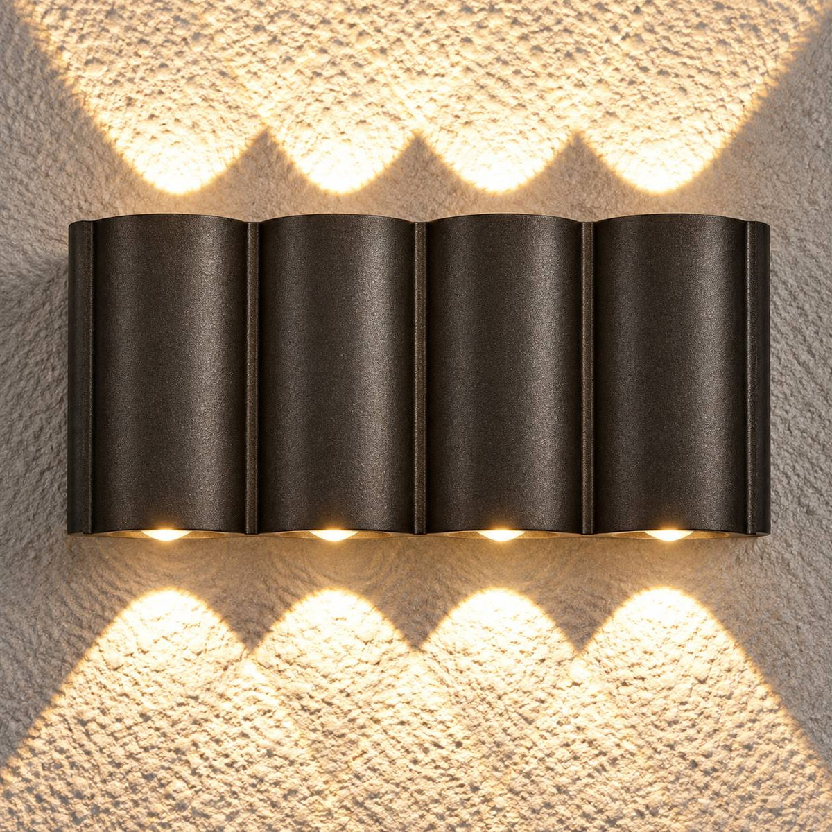 Modern Outdoor Wall Light Up Down Waterproof Aluminum LED Adjustable Illumination