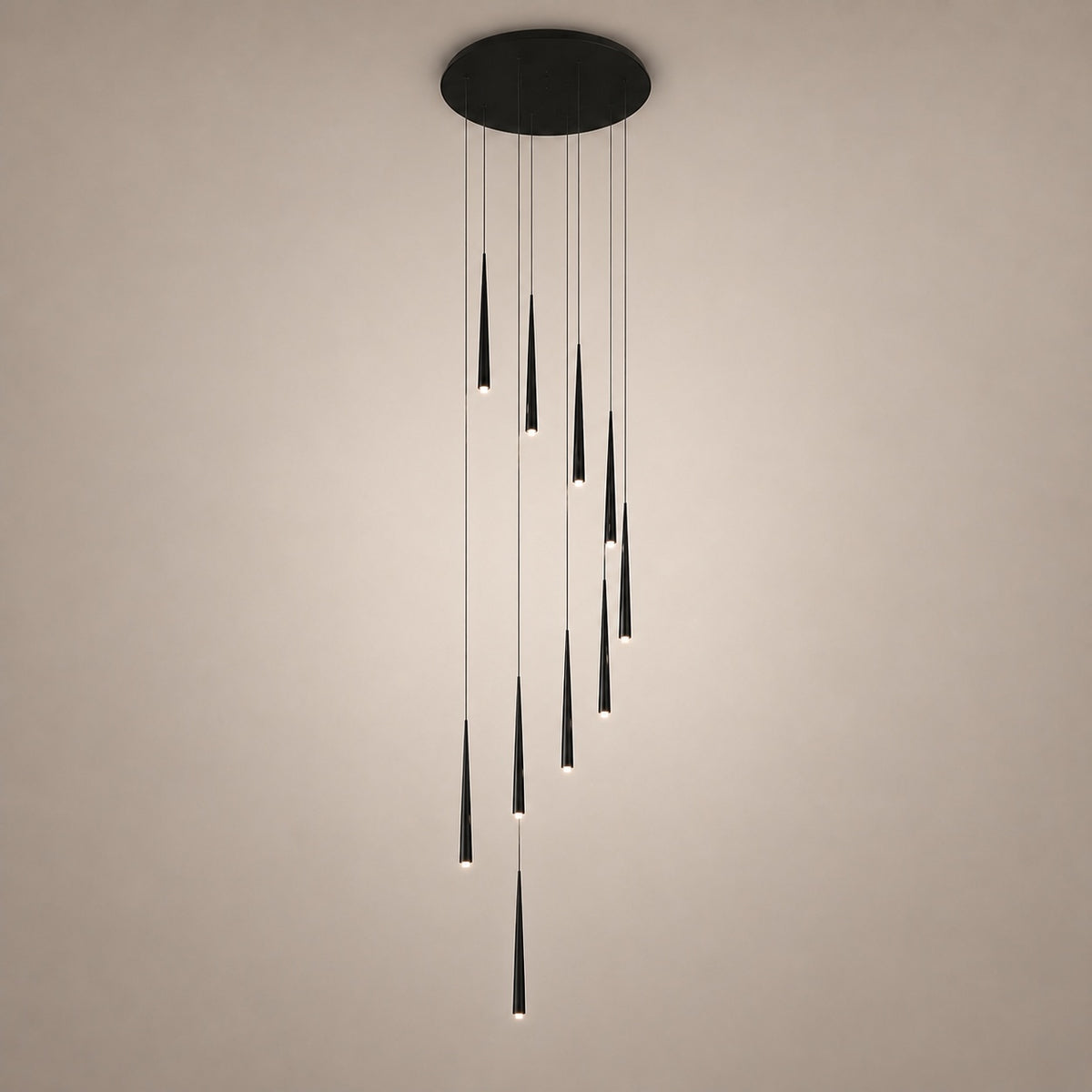 Modern Nordic Flush Mount Ceiling Light Adjustable Iron Acrylic Dimmable LED 6 Heads 18W