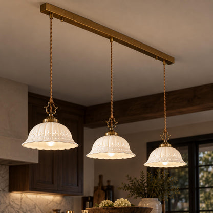 Modern Black Pendant Lighting Hanging Metal Fixture with Adjustable LED for Kitchen Island