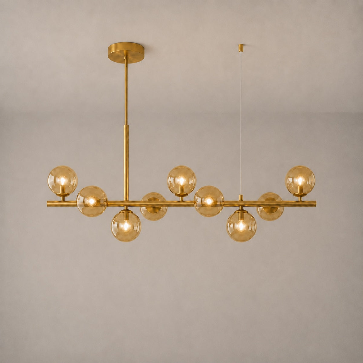 Modern Glass Pendant Lights Cluster Hanging Adjustable LED for Kitchen Island and Dining Room