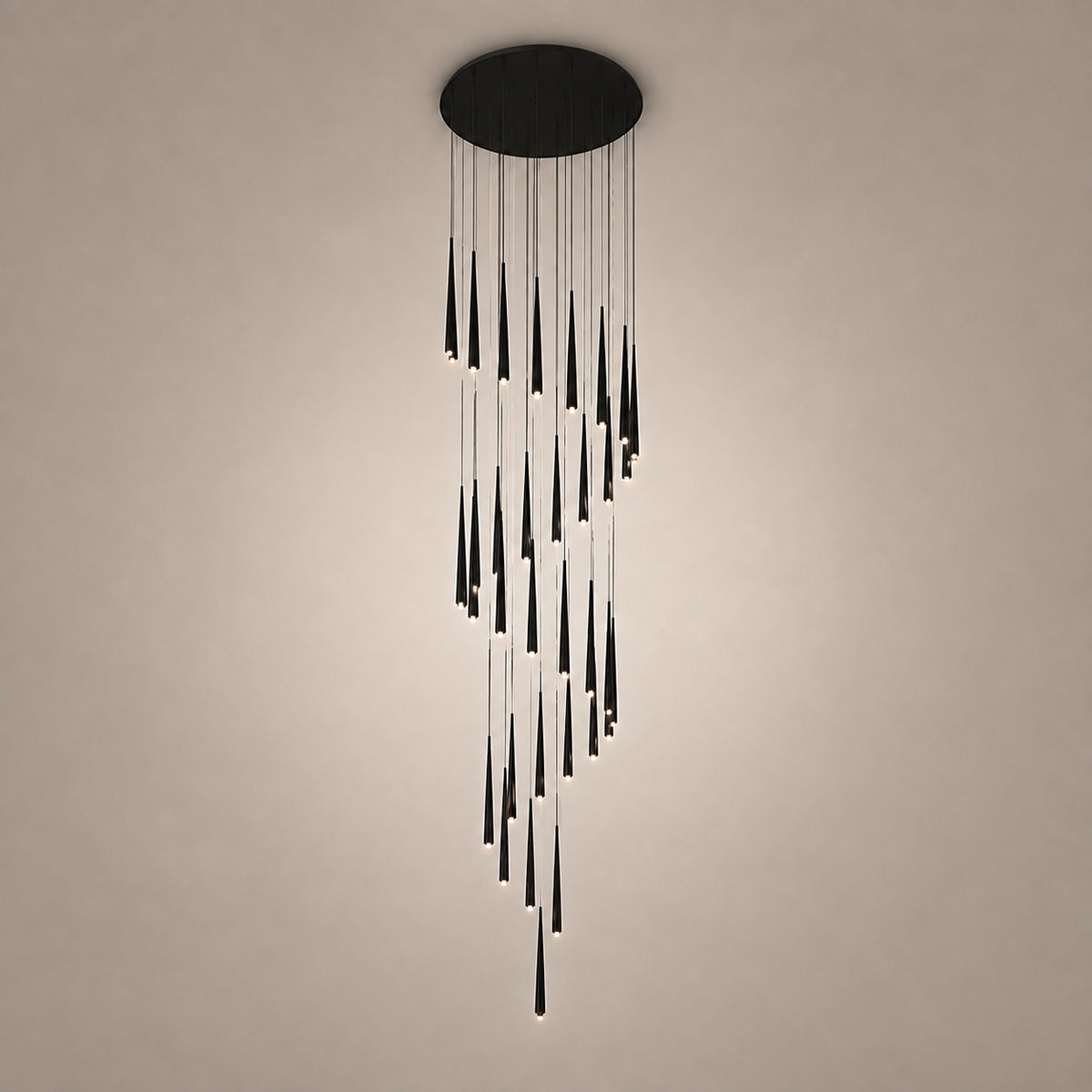 Modern Nordic Flush Mount Ceiling Light Adjustable Iron Acrylic Dimmable LED 6 Heads 18W