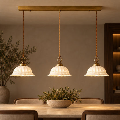 Modern Black Pendant Lighting Hanging Metal Fixture with Adjustable LED for Kitchen Island