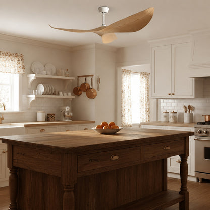Modern Black Flush Mount Ceiling Fan with ABS Blades and 6-Speed DC Motor for Quiet Airflow