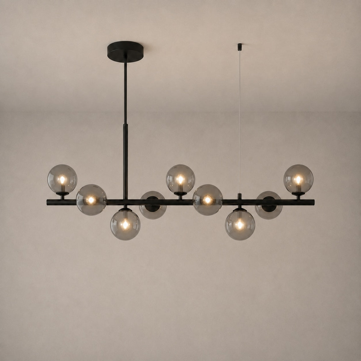 Modern Glass Pendant Lights Cluster Hanging Adjustable LED for Kitchen Island and Dining Room