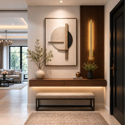 Modern Linear Wall Sconce Wall Mounted Metal LED Light Fixture for Indoor Lighting
