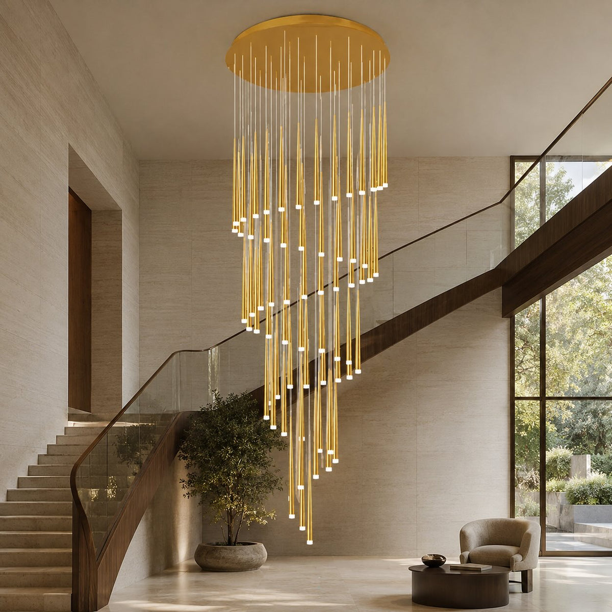 Modern Nordic Flush Mount Ceiling Light Adjustable Iron Acrylic Dimmable LED 6 Heads 18W