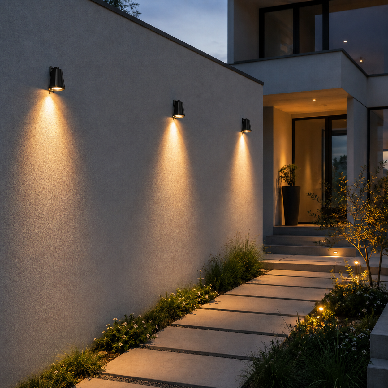 Nordic Minimalist Outdoor Wall Light Waterproof Aluminum LED Wall Mounted Fixture