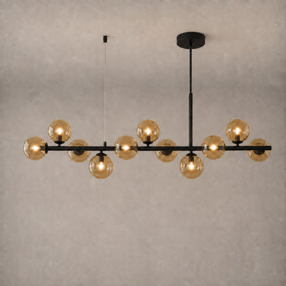 Modern Glass Pendant Lights Cluster Hanging Adjustable LED for Kitchen Island and Dining Room