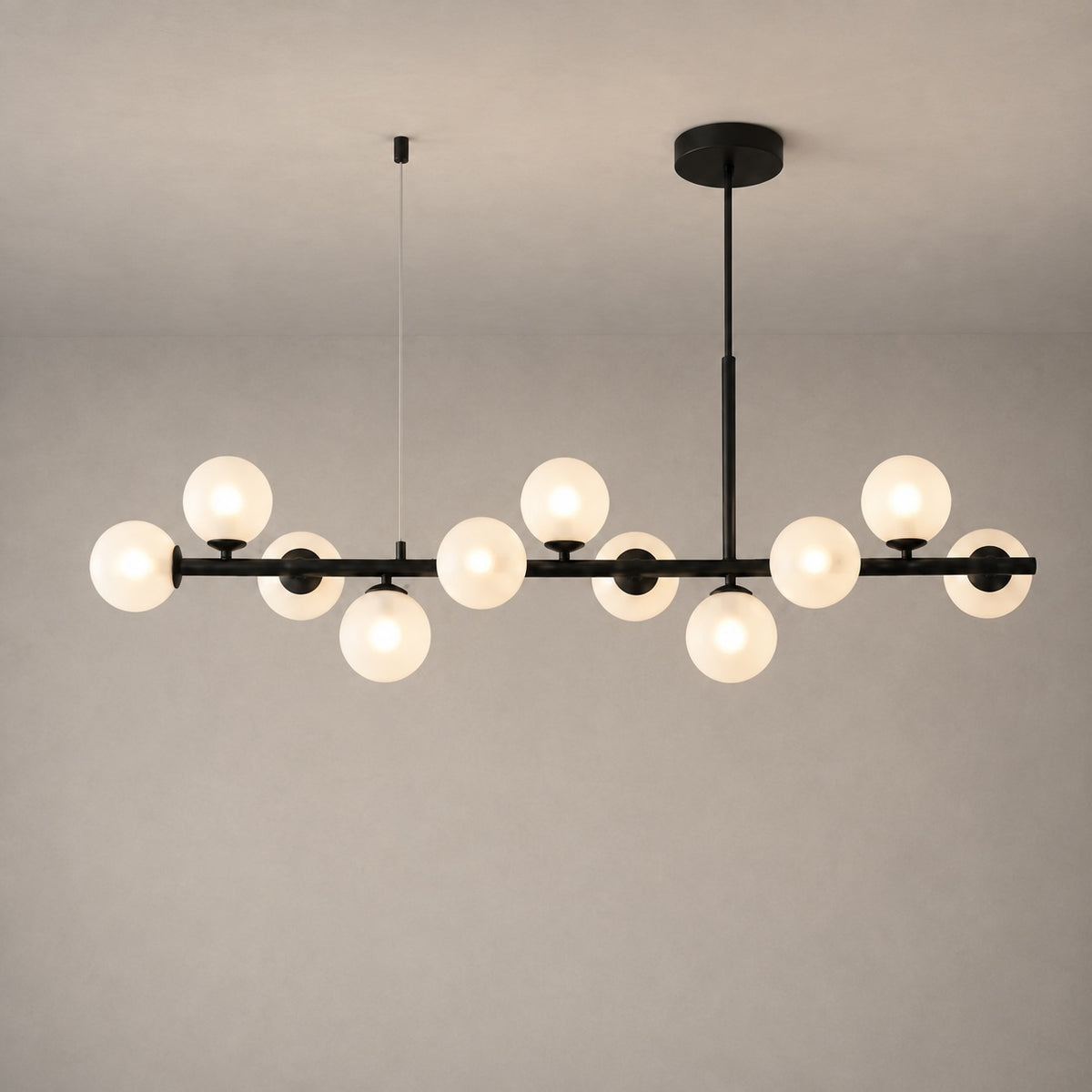 Modern Glass Pendant Lights Cluster Hanging Adjustable LED for Kitchen Island and Dining Room