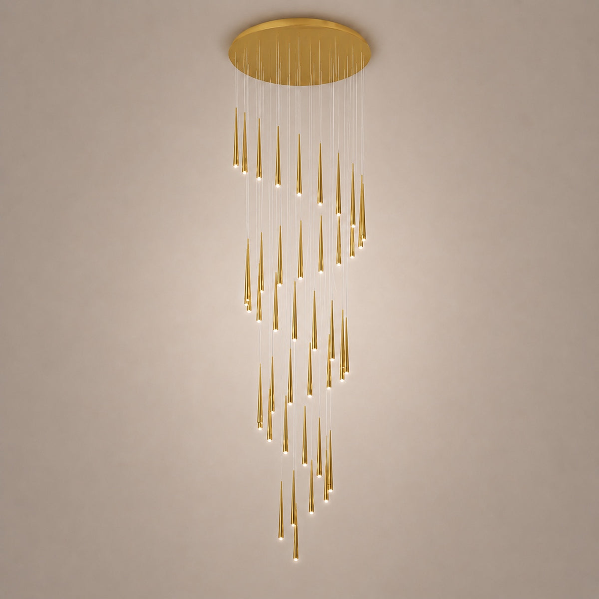 Modern Nordic Flush Mount Ceiling Light Adjustable Iron Acrylic Dimmable LED 6 Heads 18W