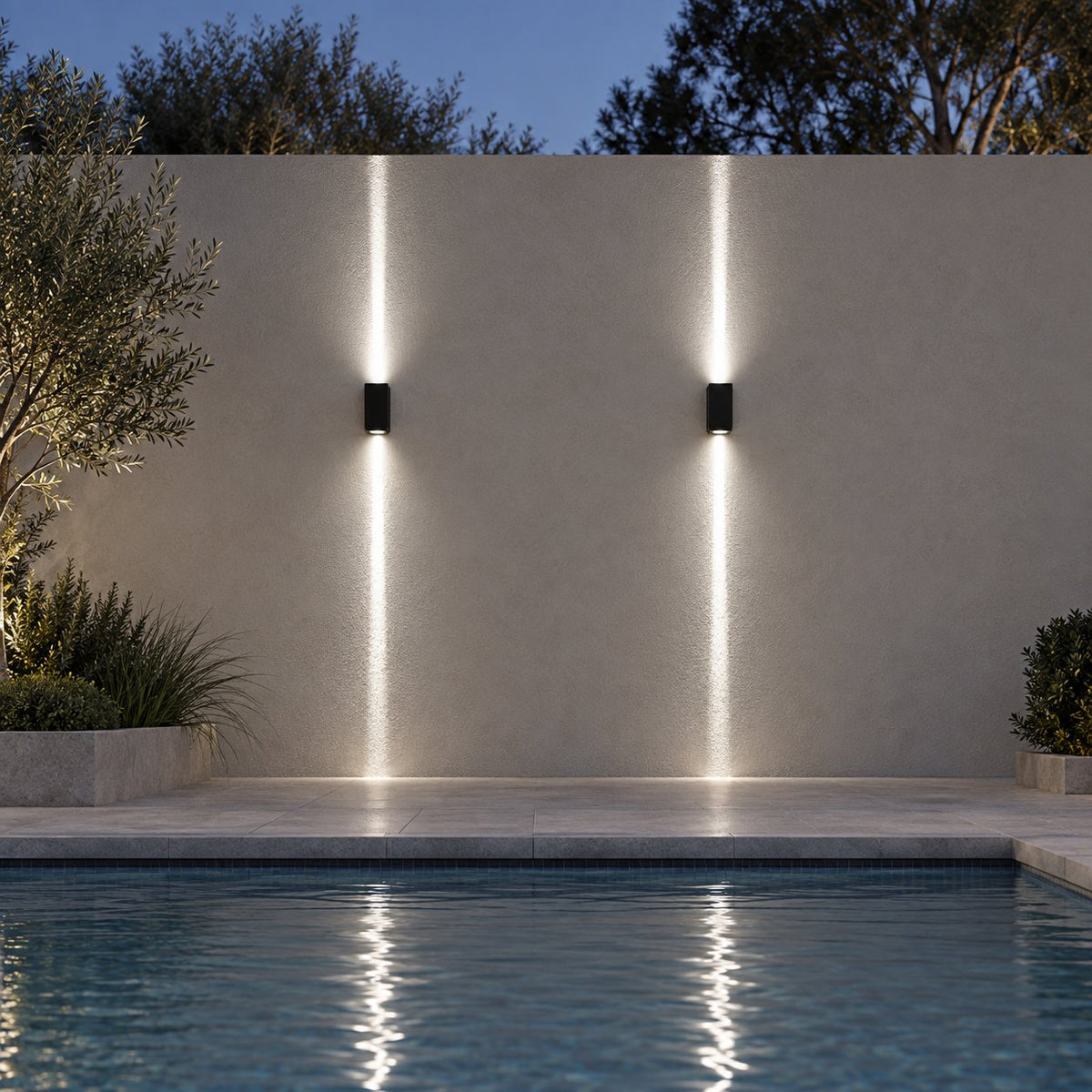 Modern Outdoor Wall Sconce Lighting Up Down Waterproof Die-Cast Aluminum LED 10W