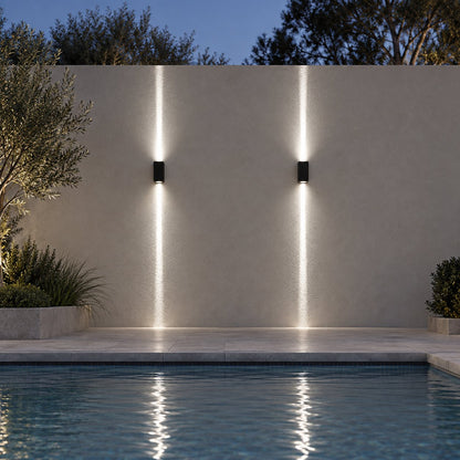 Modern Outdoor Wall Sconce Lighting Up Down Waterproof Die-Cast Aluminum LED 10W