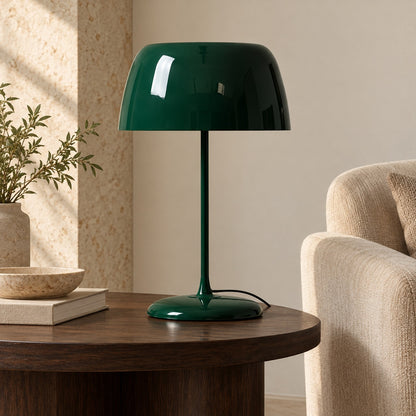 Modern Table Lamp with Adjustable Shade Metal Base LED Light Feature for Desk or Bedside Use