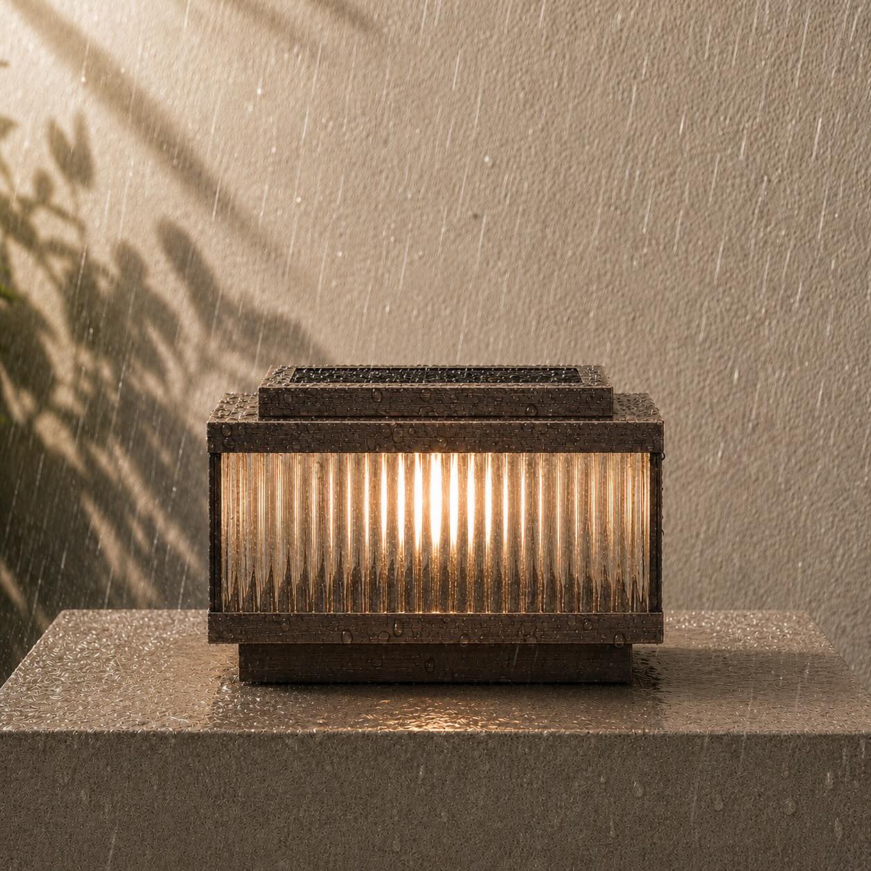 Modern Outdoor Wall Light Waterproof Brass Acrylic E26/E27 Bulb 3000K IP65 Exterior Sconce