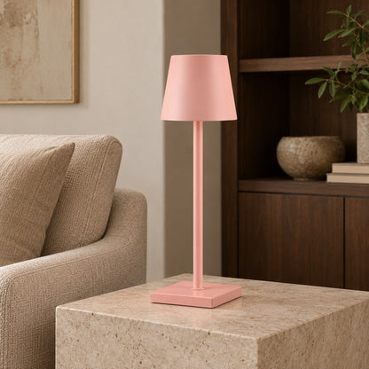 Modern Cordless Table Lamp Adjustable Brightness Rechargeable Battery LED Design for Home Office