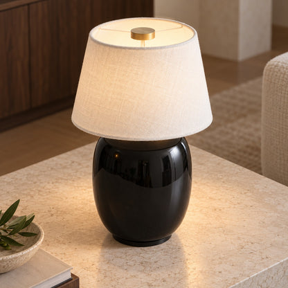 Modern Battery Operated Table Lamp Adjustable Metal LED Light for Bedside or Desk