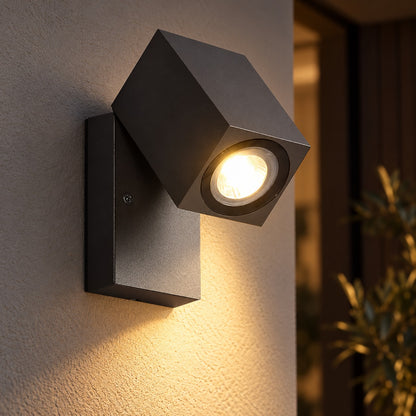 Modern Outdoor Wall Light Waterproof Aluminum Adjustable Motion Sensor LED Fixture