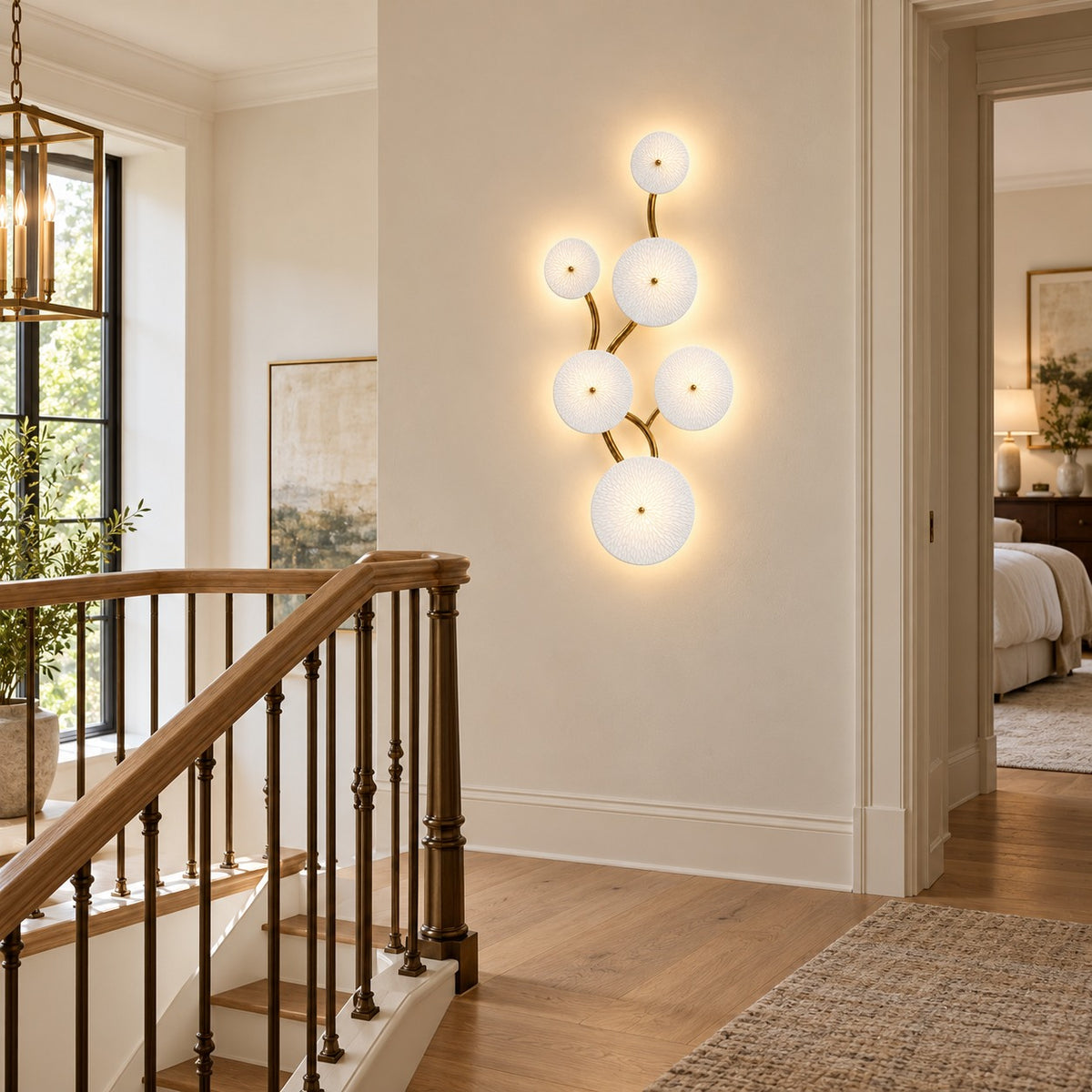 Modern Wall Light Wall Mounted Metal Frame LED Sconce for Ambient Illumination