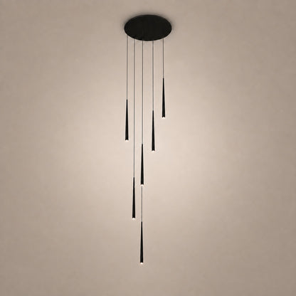 Modern Nordic Flush Mount Ceiling Light Adjustable Iron Acrylic Dimmable LED 6 Heads 18W