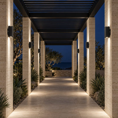 Modern Outdoor Wall Sconce Lighting Up Down Waterproof Die-Cast Aluminum LED 10W