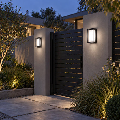 Modern Outdoor Wall Light LED Waterproof Aluminum Fixture for Porch Patio and Pathway