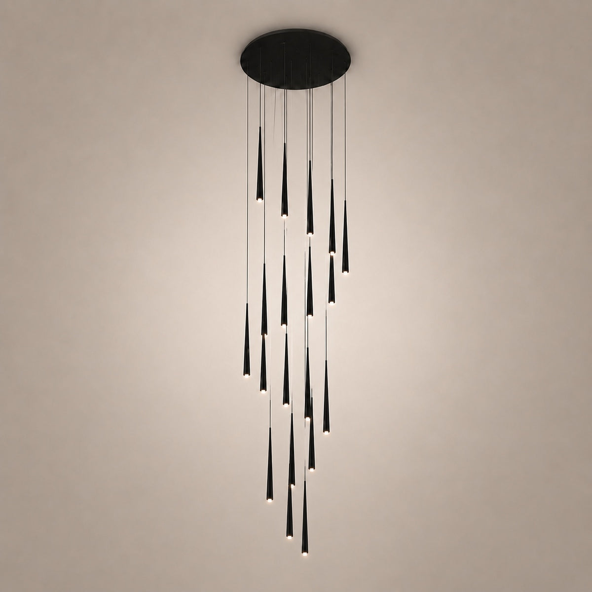 Modern Nordic Flush Mount Ceiling Light Adjustable Iron Acrylic Dimmable LED 6 Heads 18W