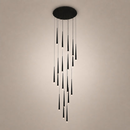 Modern Nordic Flush Mount Ceiling Light Adjustable Iron Acrylic Dimmable LED 6 Heads 18W