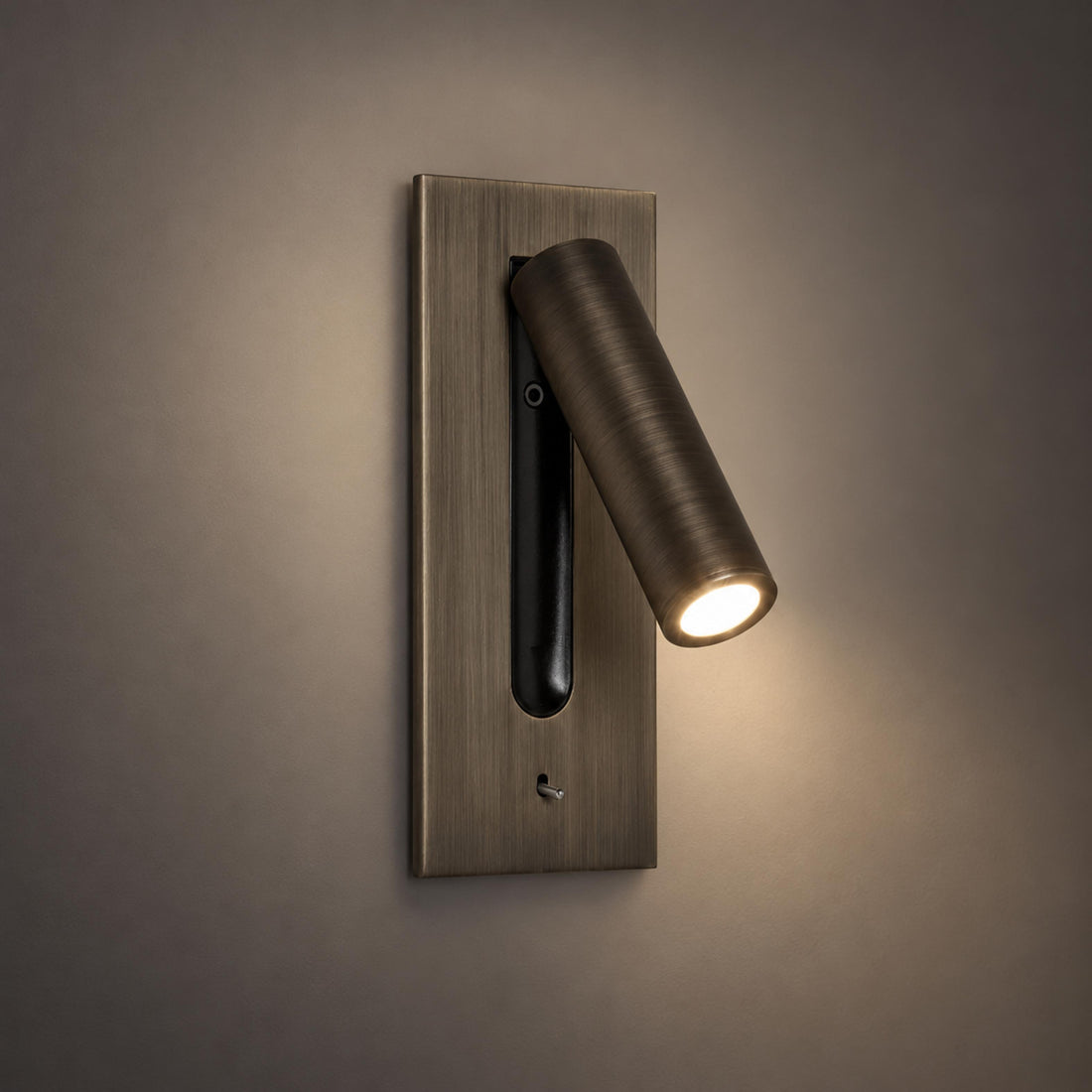 Modern Wall Mounted Bedside Lamp Metal Frame Adjustable LED Lighting for Bedroom Use