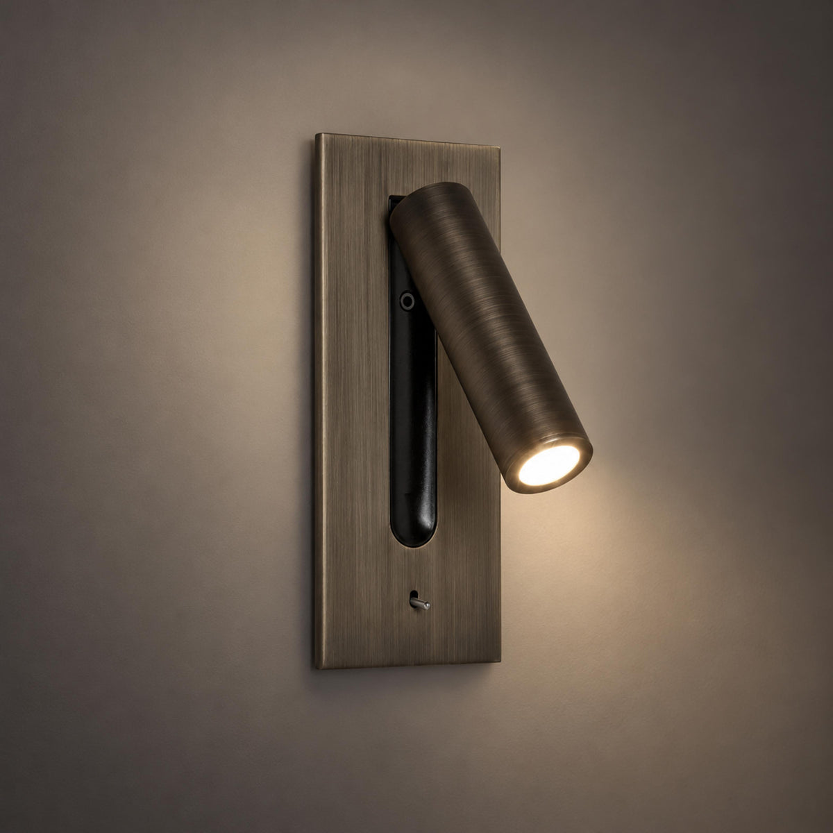 Modern Wall Mounted Bedside Lamp Metal Frame Adjustable LED Lighting for Bedroom Use