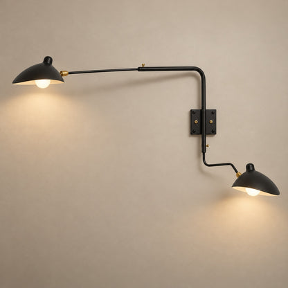 Modern Multi-Arm Wall Sconce Wall Mounted Metal Adjustable LED Wall Lighting Fixture