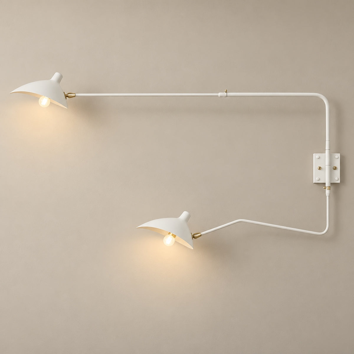 Modern Multi-Arm Wall Sconce Wall Mounted Metal Adjustable LED Wall Lighting Fixture