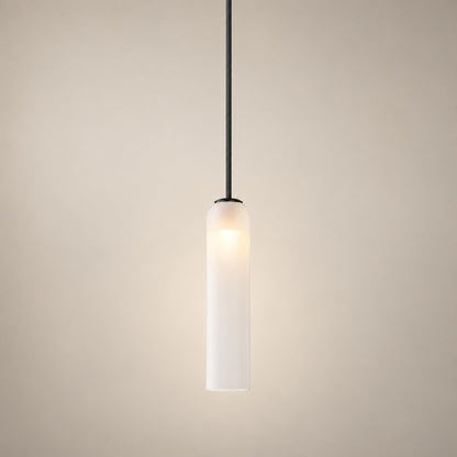 Modern Glass Pendant Lamp Adjustable Height LED Hanging Light for Kitchen Lighting