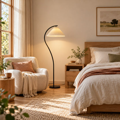 Modern Floor Lamp Adjustable Metal Base LED Lighting 50 to 70 Inches Height
