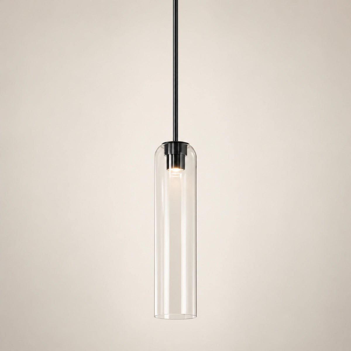 Modern Glass Pendant Lamp Adjustable Height LED Hanging Light for Kitchen Lighting