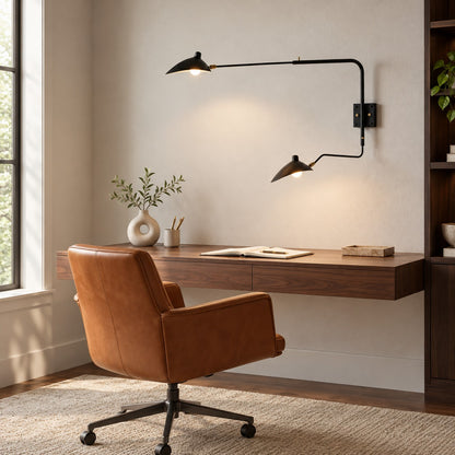 Modern Multi-Arm Wall Sconce Wall Mounted Metal Adjustable LED Wall Lighting Fixture