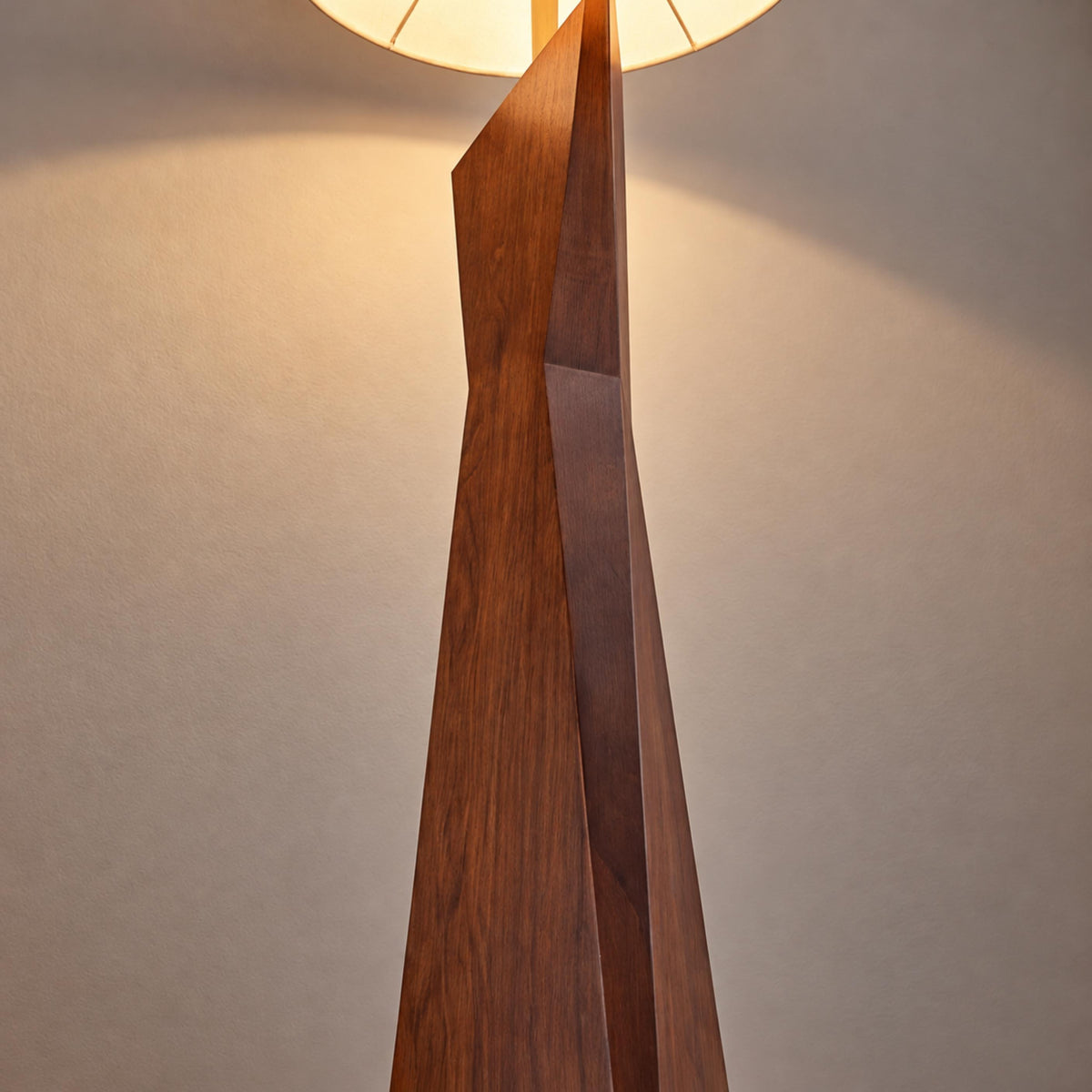 Modern Floor Lamp Adjustable Height Resin and Fabric Shade Dimmable for Living Room Ambient Lighting