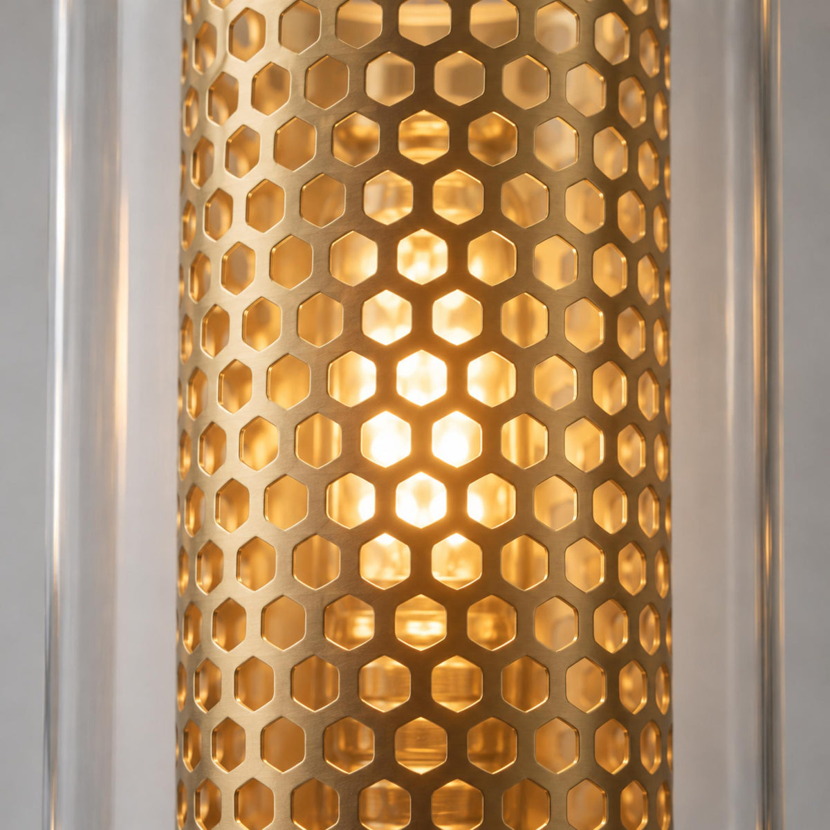 Modern Glass Wall Light Wall Mounted Metal Frame LED Sconce for Indoor Illumination