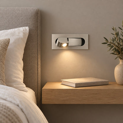Modern LED Bedside Lamps Wall Mounted Metal Adjustable Arm for Focused Illumination