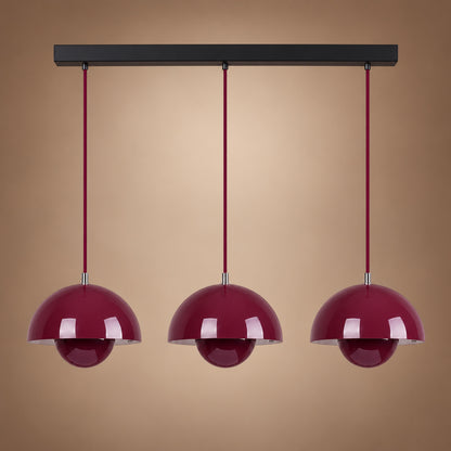 Modern Adjustable Black Pendant Light Hanging Metal LED for Kitchen and Home Lighting