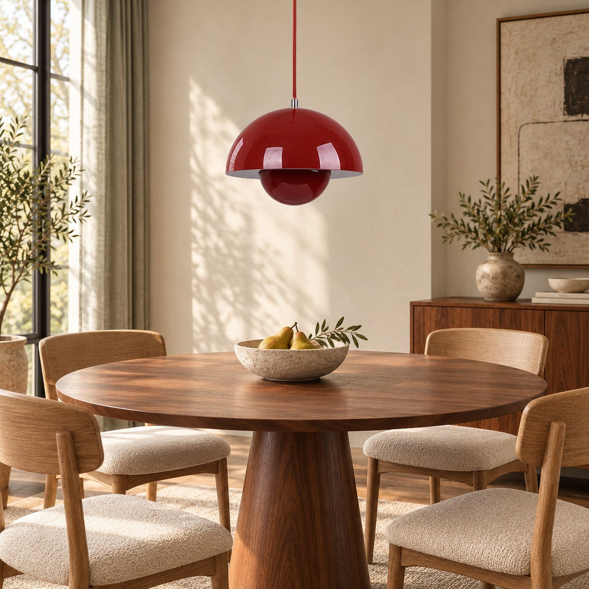 Modern Adjustable Black Pendant Light Hanging Metal LED for Kitchen and Home Lighting