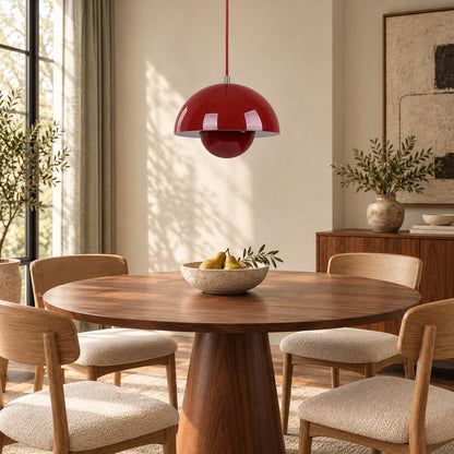 Modern Adjustable Black Pendant Light Hanging Metal LED for Kitchen and Home Lighting