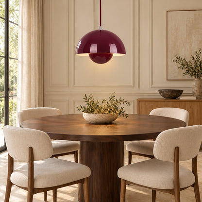 Modern Adjustable Black Pendant Light Hanging Metal LED for Kitchen and Home Lighting