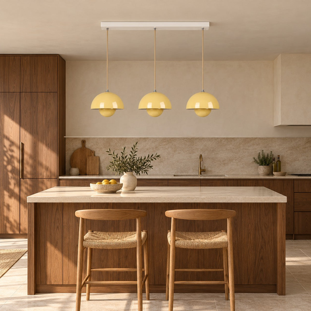 Modern Adjustable Black Pendant Light Hanging Metal LED for Kitchen and Home Lighting