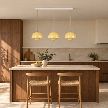 Modern Adjustable Black Pendant Light Hanging Metal LED for Kitchen and Home Lighting