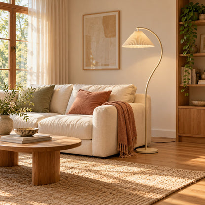 Modern Floor Lamp Adjustable Metal Base LED Lighting 50 to 70 Inches Height