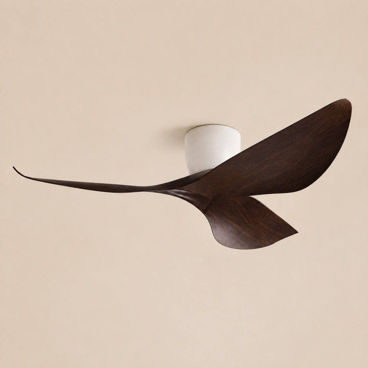 Modern Low Profile Ceiling Fan with Remote Control Energy Efficient DC Motor Quiet Operation