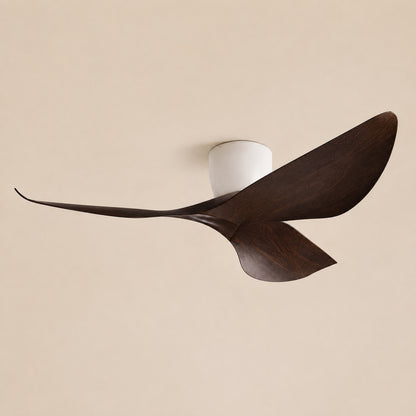 Modern Low Profile Ceiling Fan with Remote Control Energy Efficient DC Motor Quiet Operation